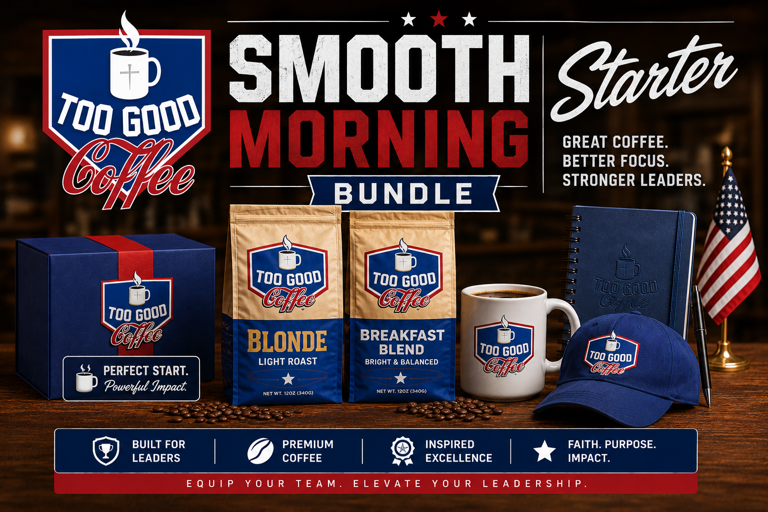 Smooth Morning Starter coffee bundle from Too Good Coffee